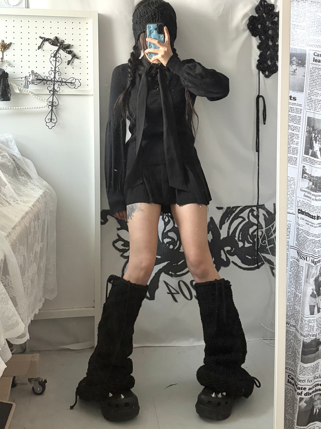 • Black Ribbon Tie Knitwear 상품이미지3