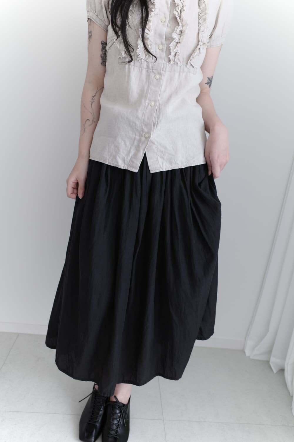 zucca) shirring skirt 상품이미지4