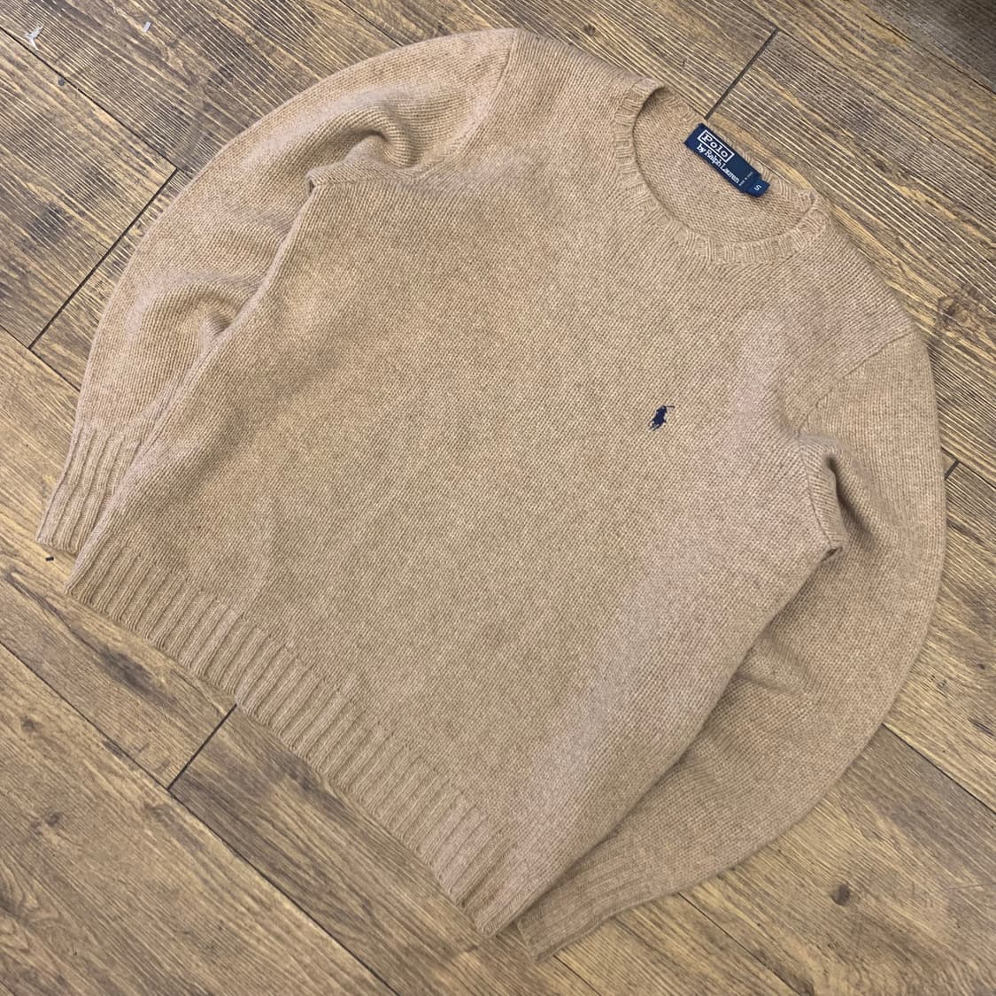 폴로 랄프로렌 베이지 울 니트 S 상품이미지3