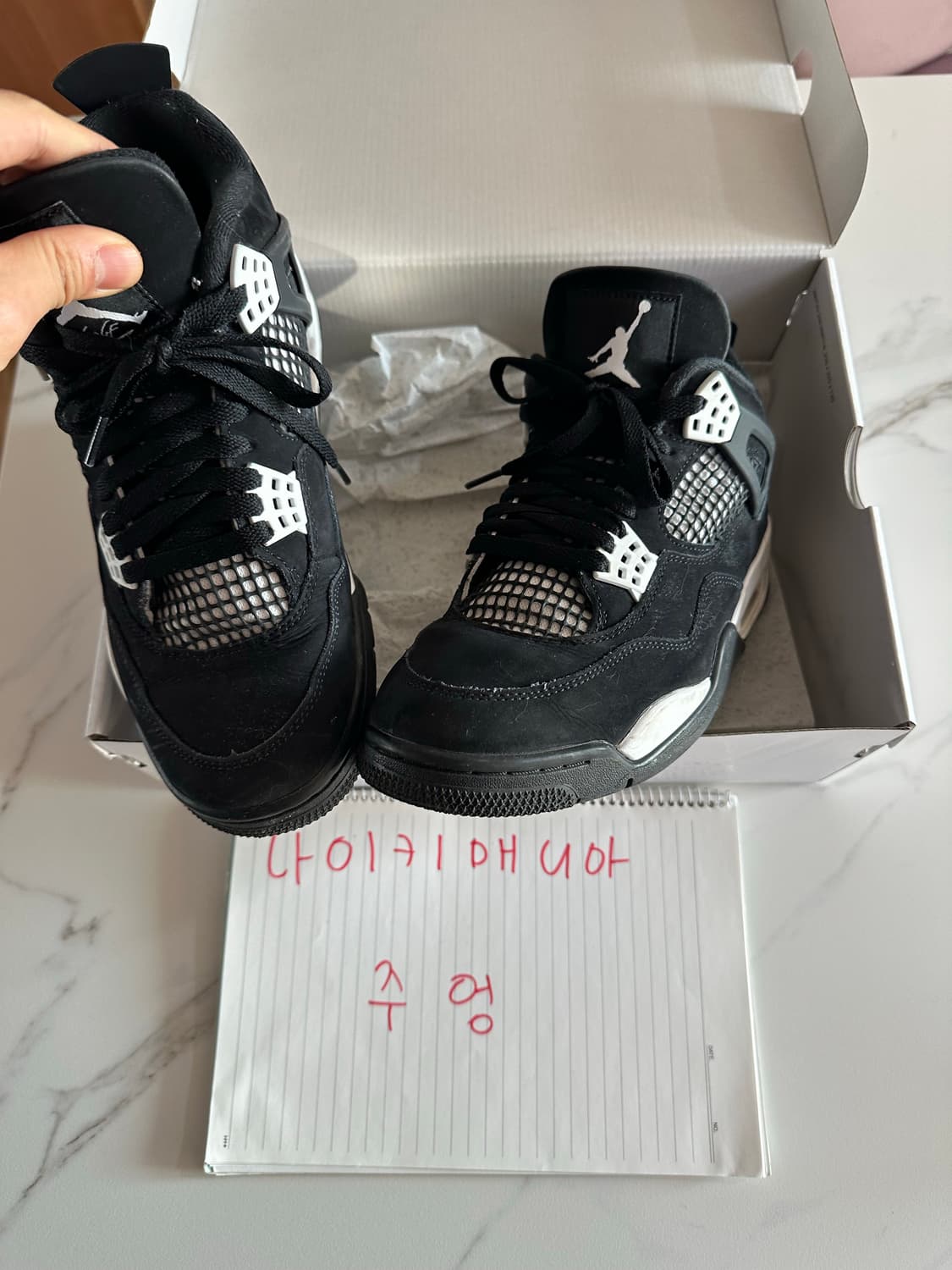 265 나이키 조던4 화이트썬더 상품이미지1