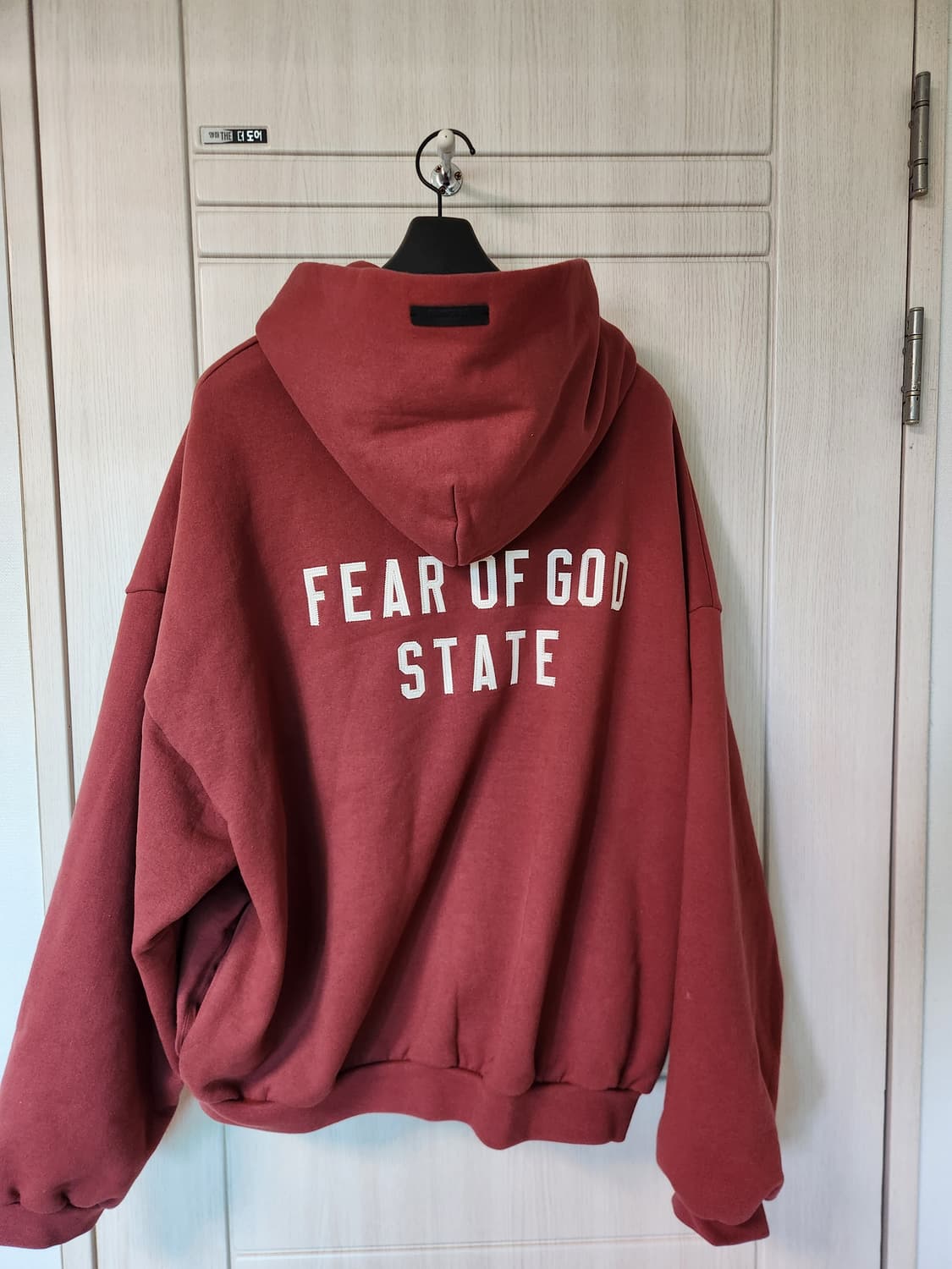 에센셜 피어오브갓 FOG 후드집업 크림슨 풀 집 후드 상품이미지1