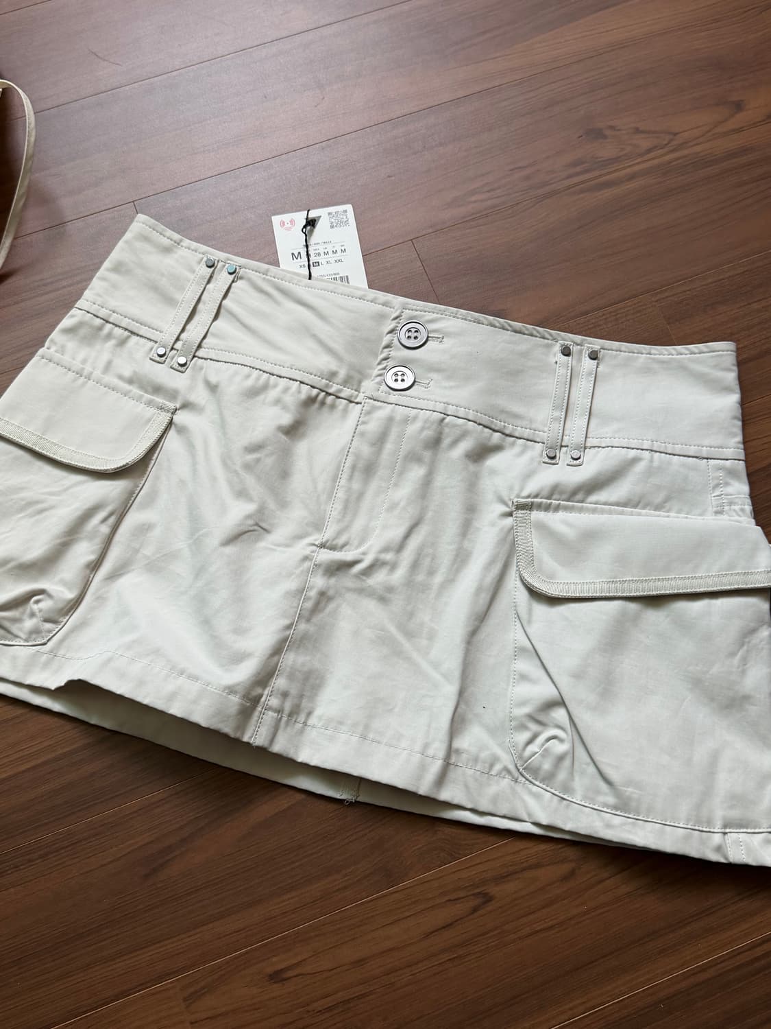 급처 택ㅇ ) 에이블리 자라 ZARA 포켓 여성 스커트치마 팬츠 아이스 상품이미지2