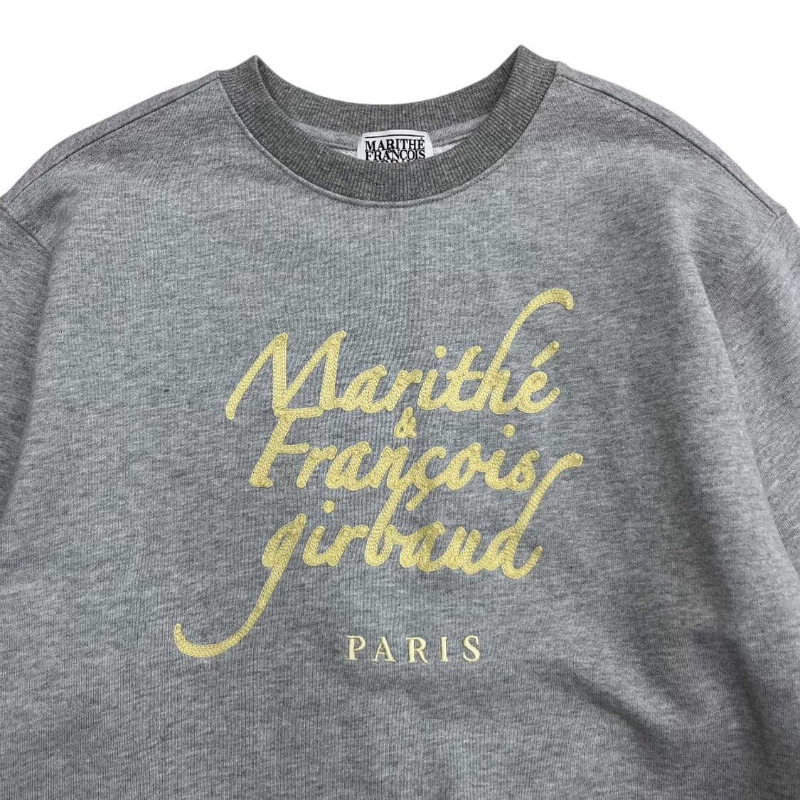마리떼 프랑소와저버 센터로고 그레이 맨투맨 S 상품이미지4