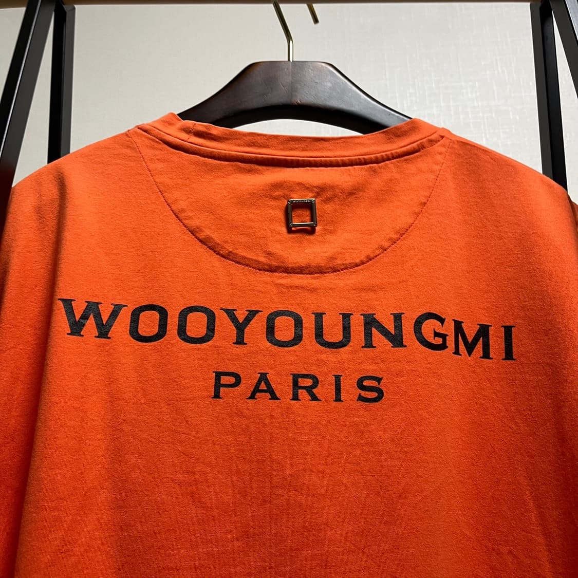  정품 46) 우영미 코랄 백로고 오버핏 반팔 티셔츠 95 상품이미지3