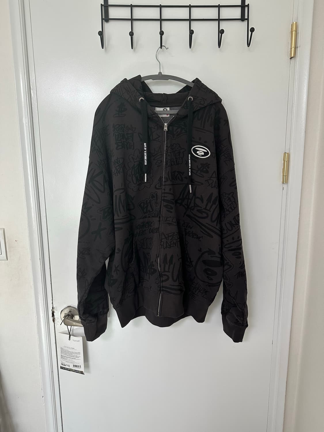 Aape 그래피티 프린트 후드 집업 (XL) 상품이미지1