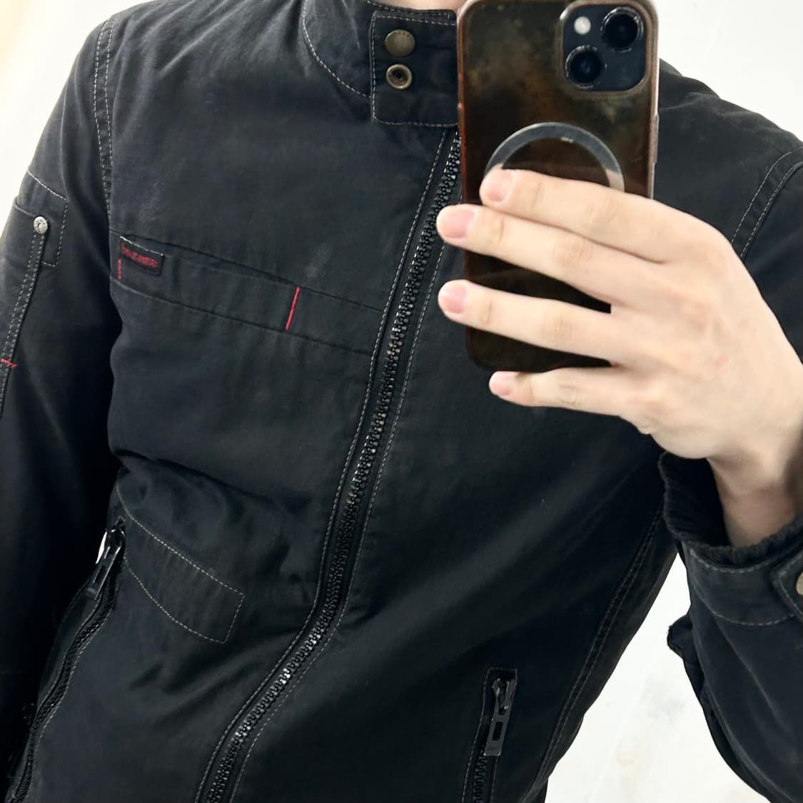 Guess 게스 해체주의 바이커 자켓 상품이미지3