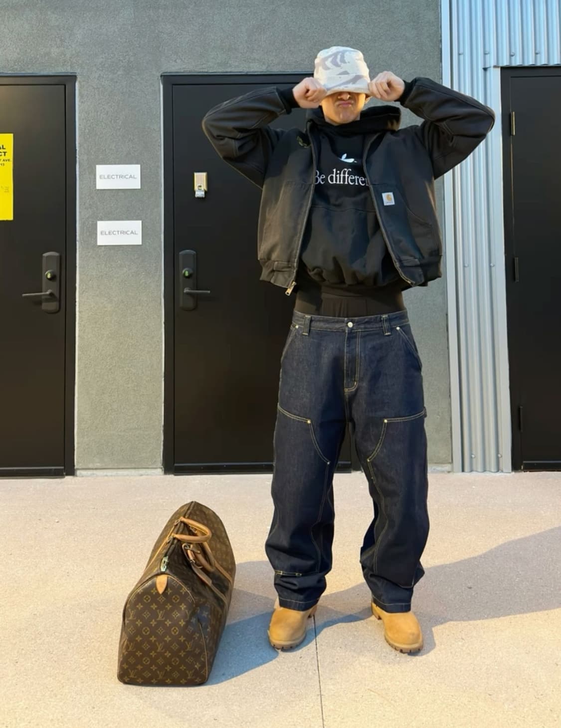 빈티지 칼하트 써멀 액티브 자켓 J03BLK 상품이미지1