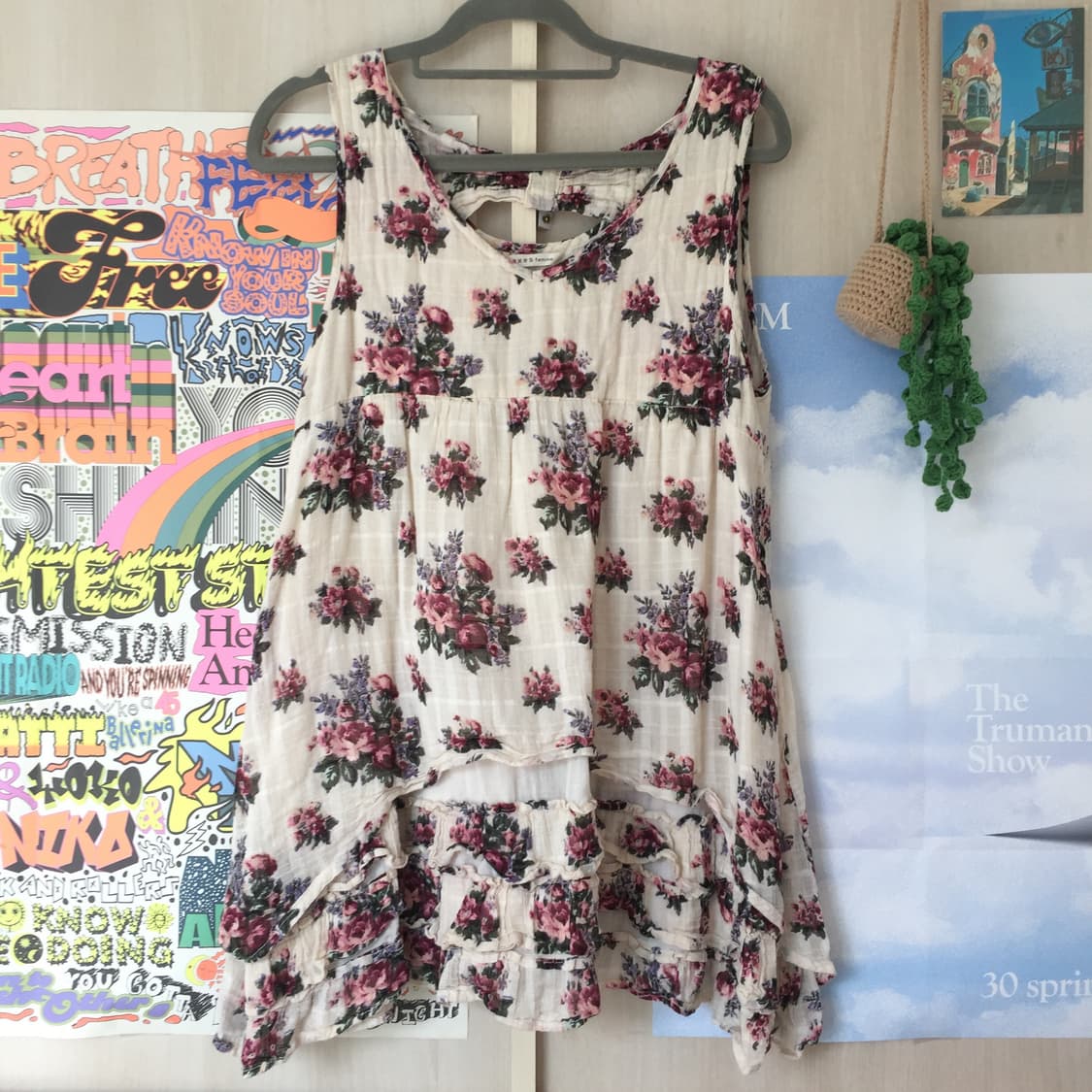 엑시즈팜 꽃 여름용 레이어드 슬리브리스 상품이미지4