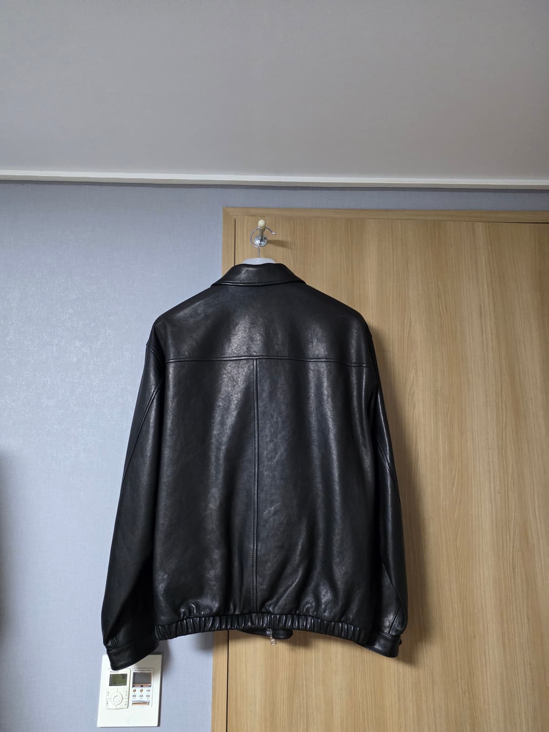 [2] 스테디에브리웨어 레더 블루종 자켓(블랙) 상품이미지2