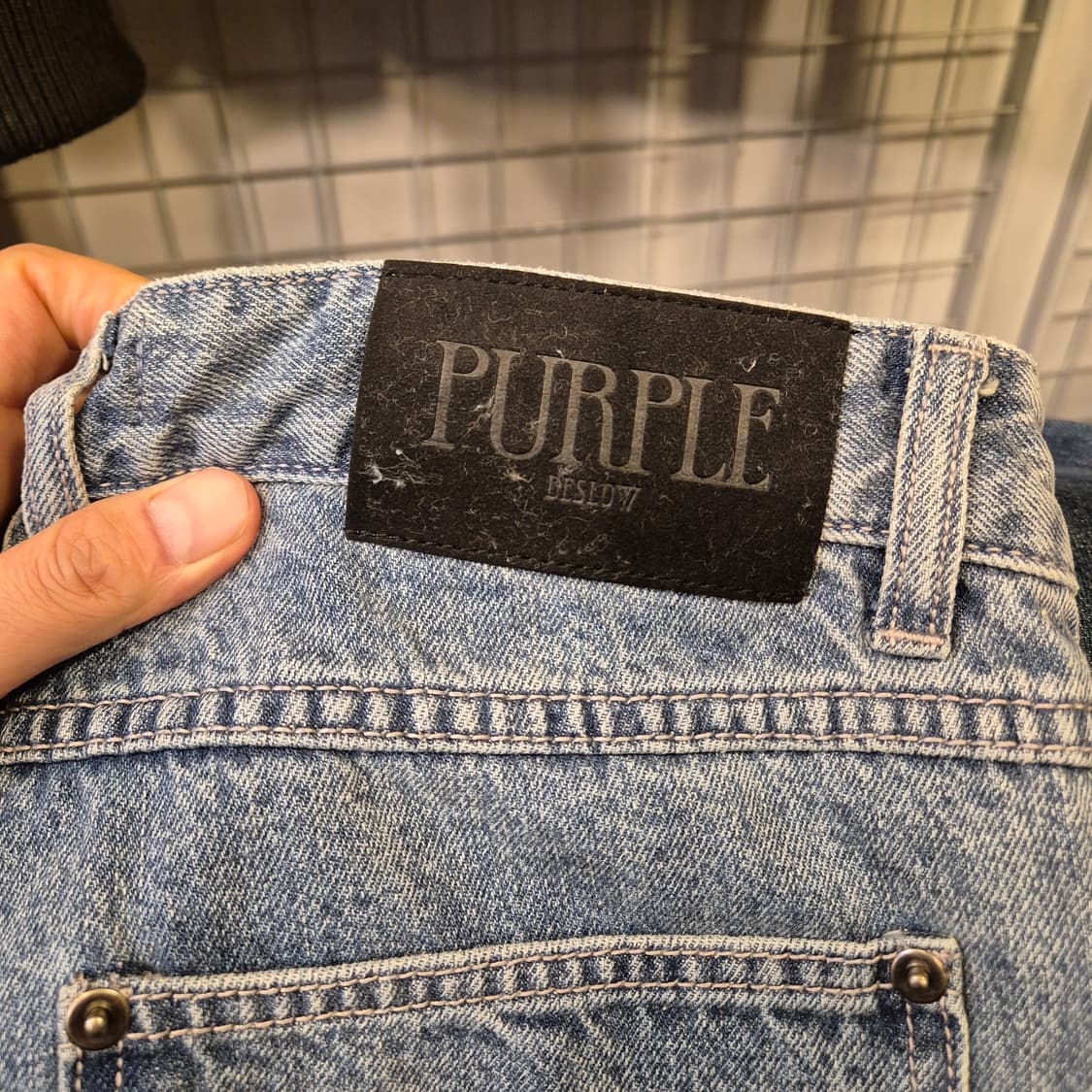 30인치 새미와이드핏 더블카고 데님팬츠  상품이미지3