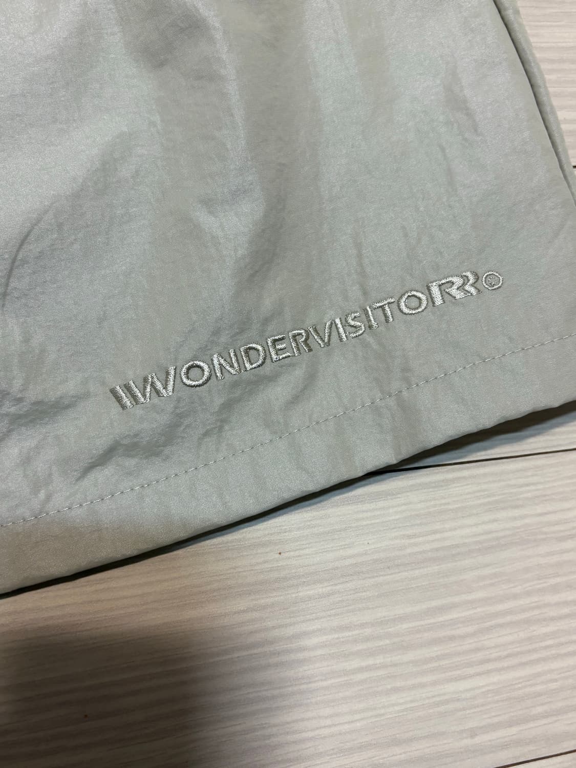 원더비지터 Nylon Zipper mini skirt [Beige] 상품이미지6