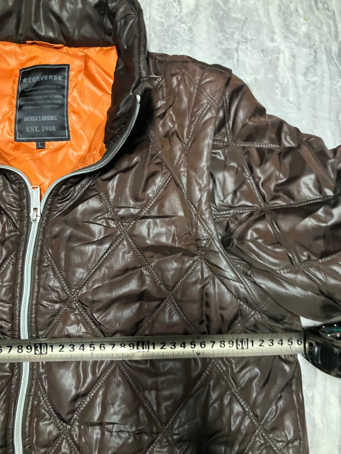 Converse 컨버스 올드스쿨스트릿 퀄티드푸퍼패딩자켓 유광브라운 상품이미지2