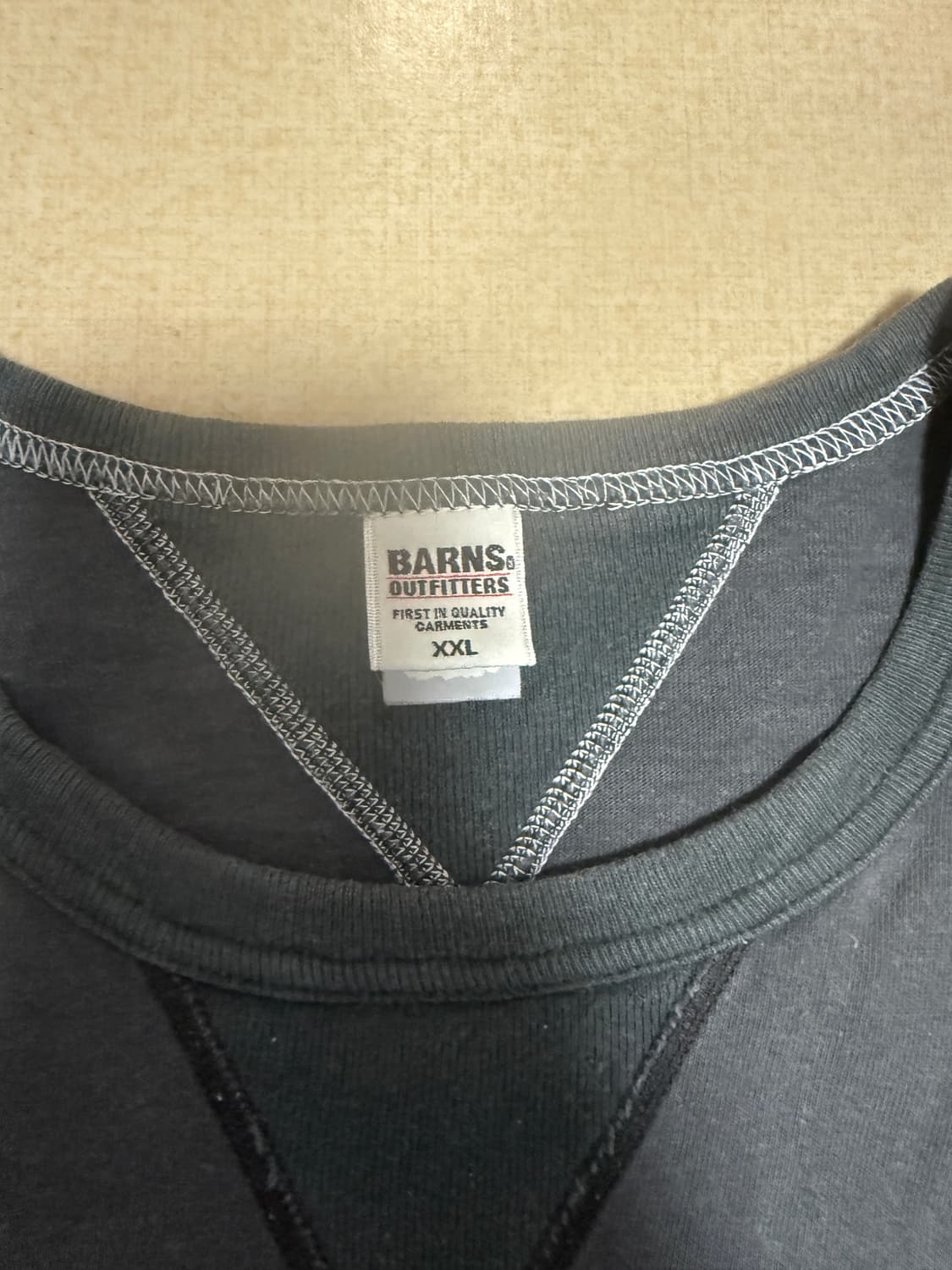 반스아웃피터스 티셔츠, XXL, 블랙 상품이미지2
