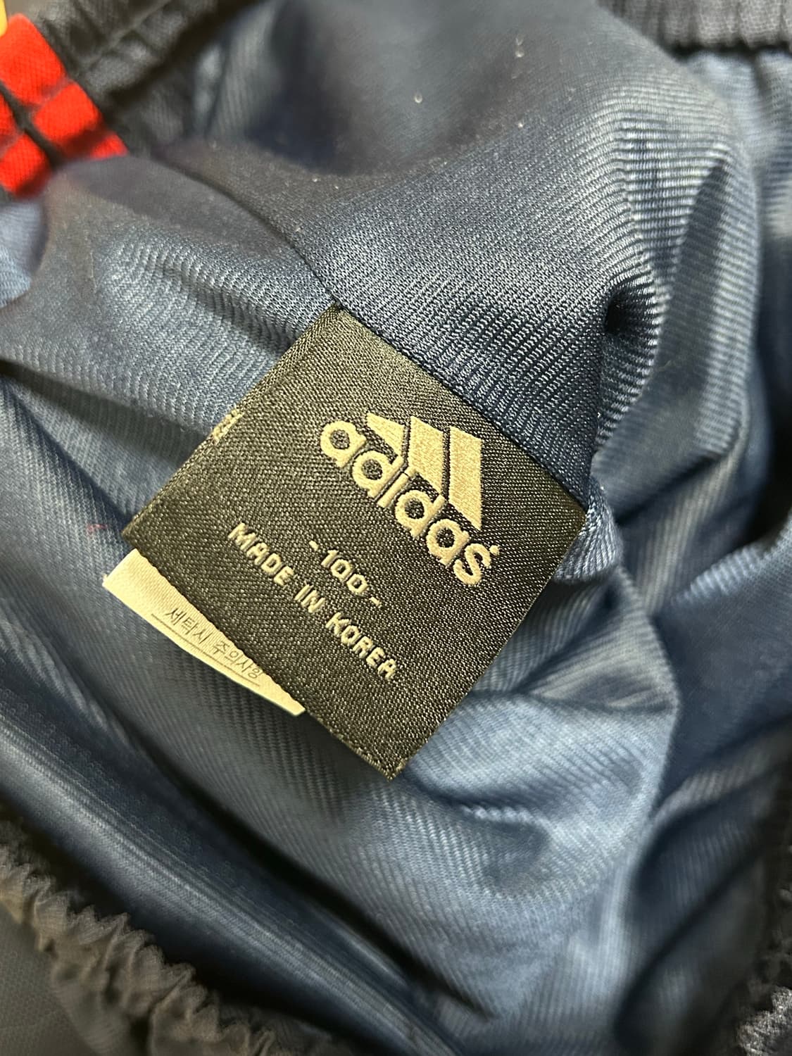 아디다스 00s 네이비 레드 올드스쿨 바람막이 트랙팬츠 상품이미지5