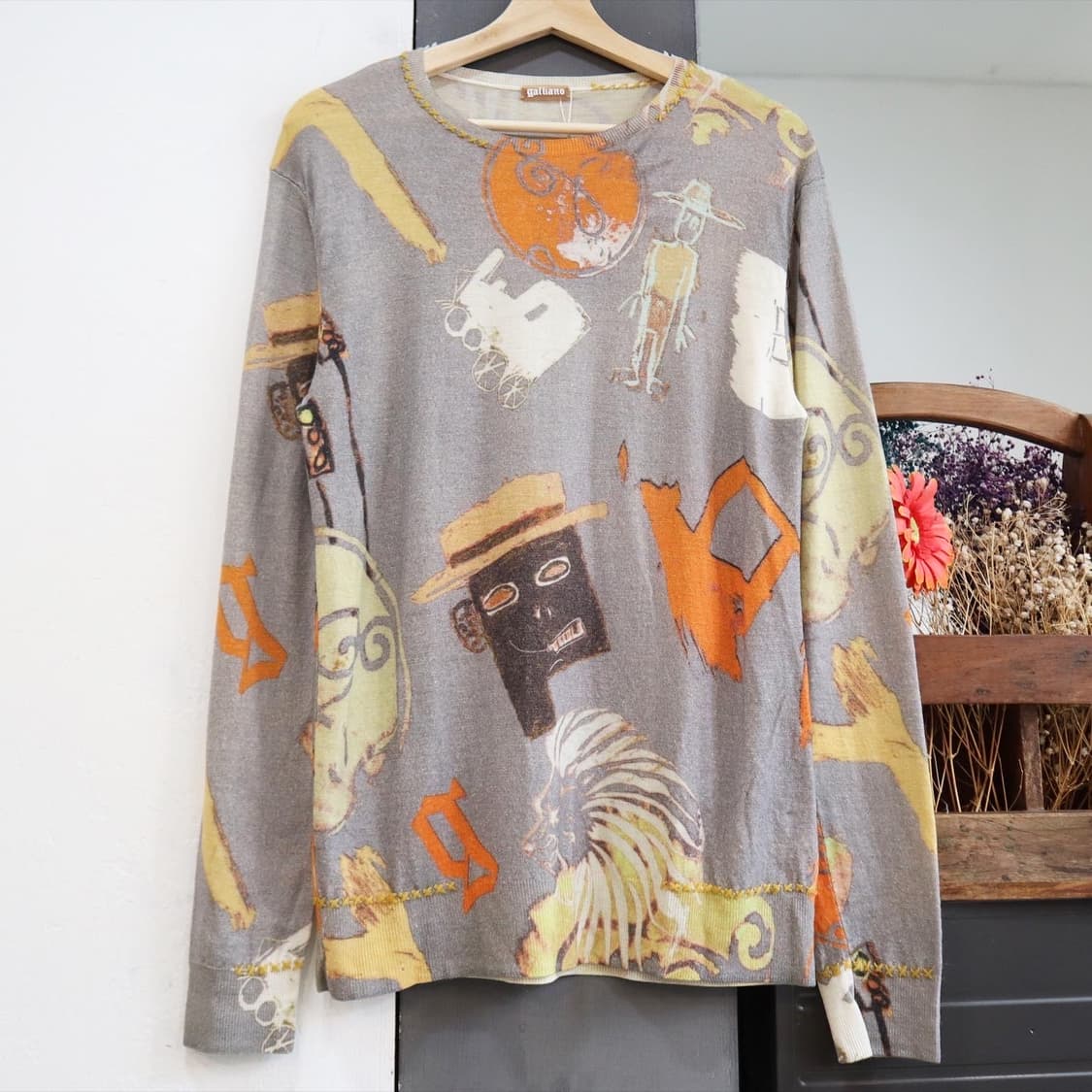 갈리아노 라나울 패턴 니트 상품이미지1