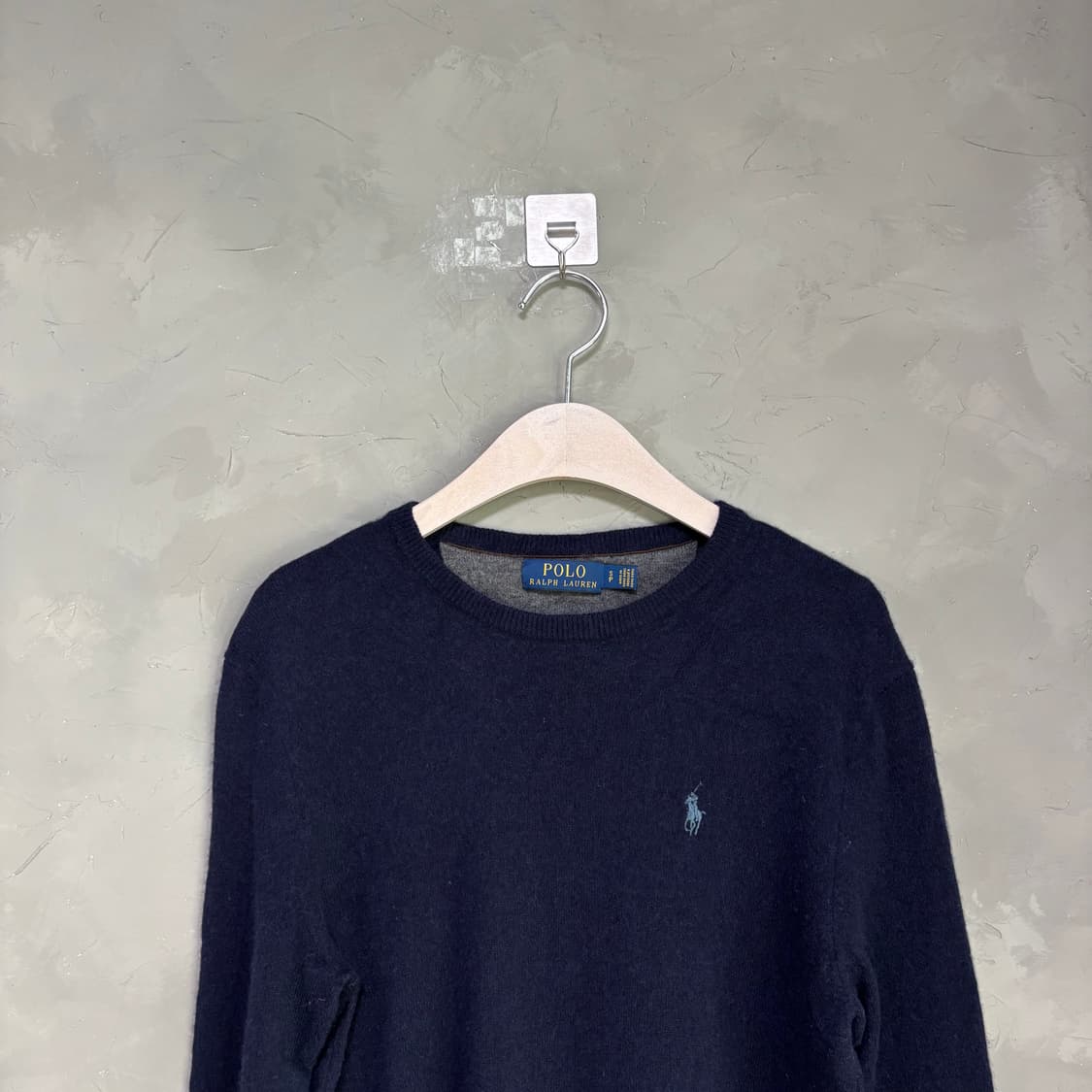 폴로 랄프로렌 메리노 울 니트 네이비 상품이미지2
