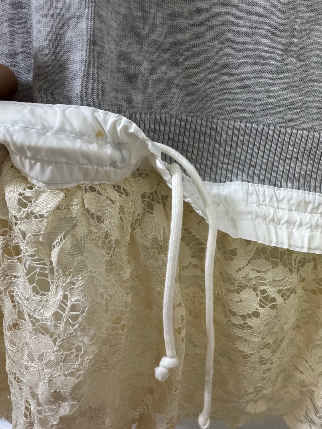 Sacai 사카이 럭 플라워레이스 원피스 반팔 상품이미지4