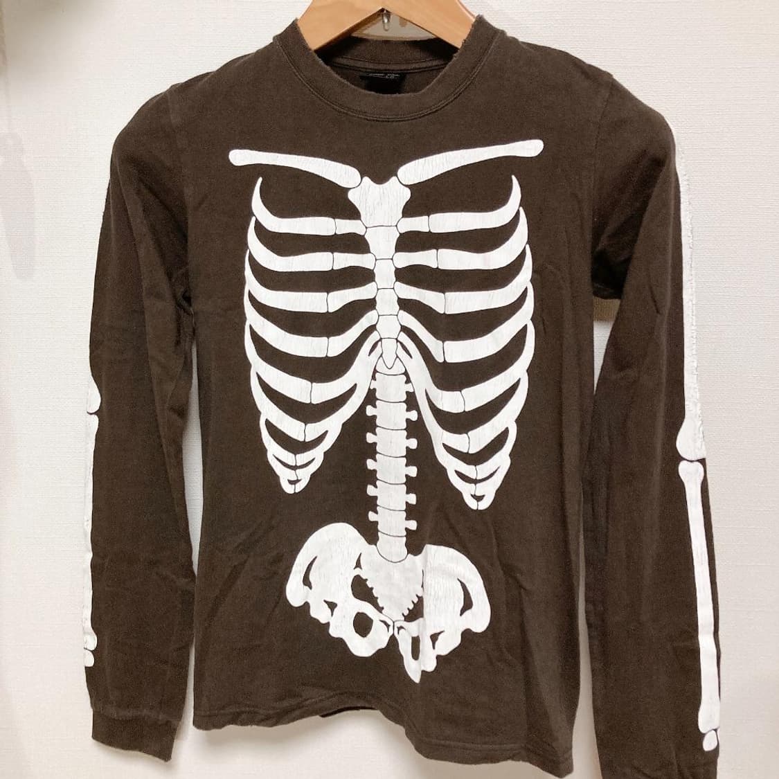 00s 넘버나인 스켈레톤 롱슬리브 티셔츠 상품이미지2