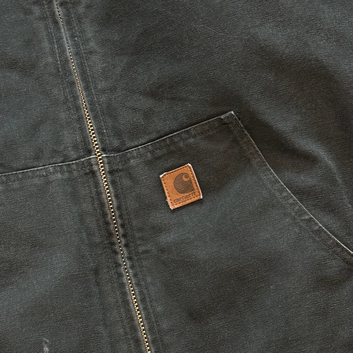 XXL) 빈티지 칼하트 액티브 자켓 모스그린 팝니다 상품이미지2