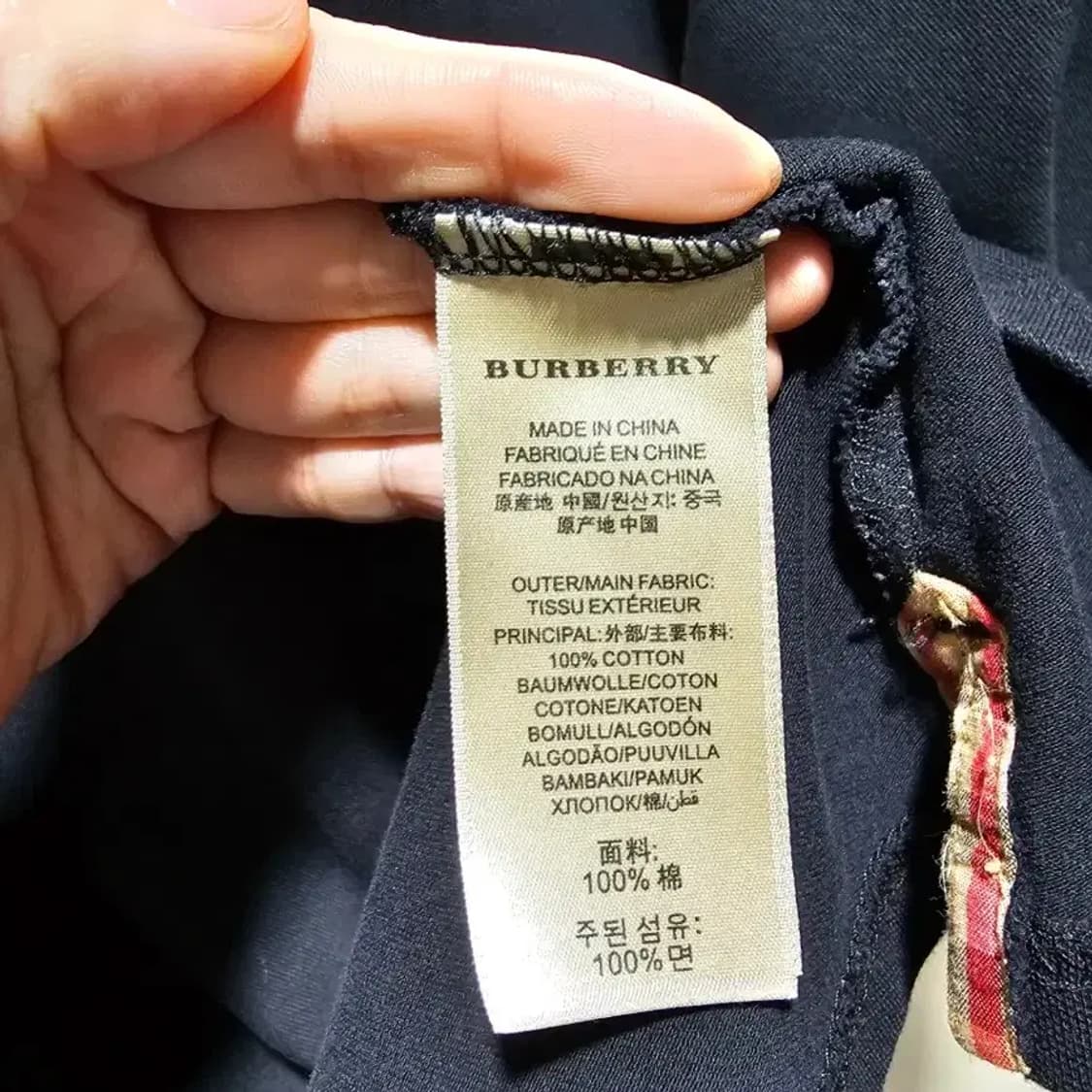 버버리 폴로티셔츠 XXL 상품이미지4
