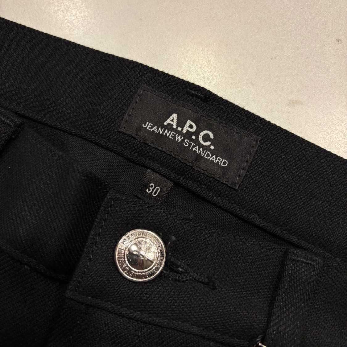 [30] APC 아페쎄 뉴스탠다드 블랙 데님 팬츠 바지 C475 상품이미지5