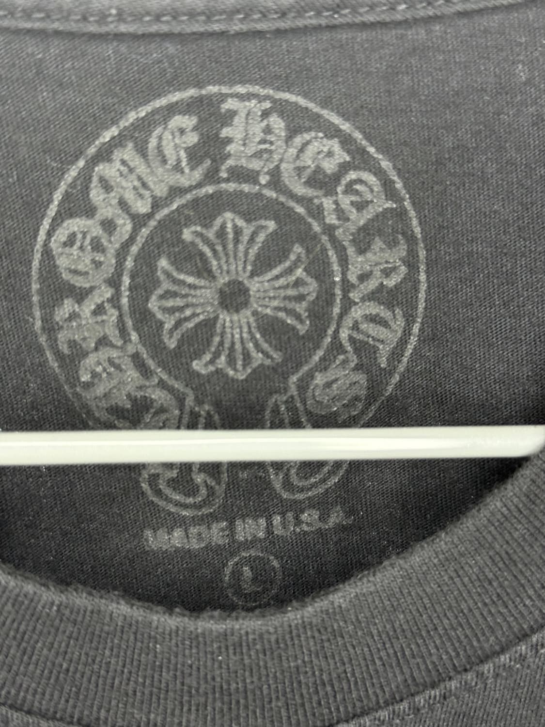 크롬하츠 스크립트 레터 로고 티셔츠 상품이미지3