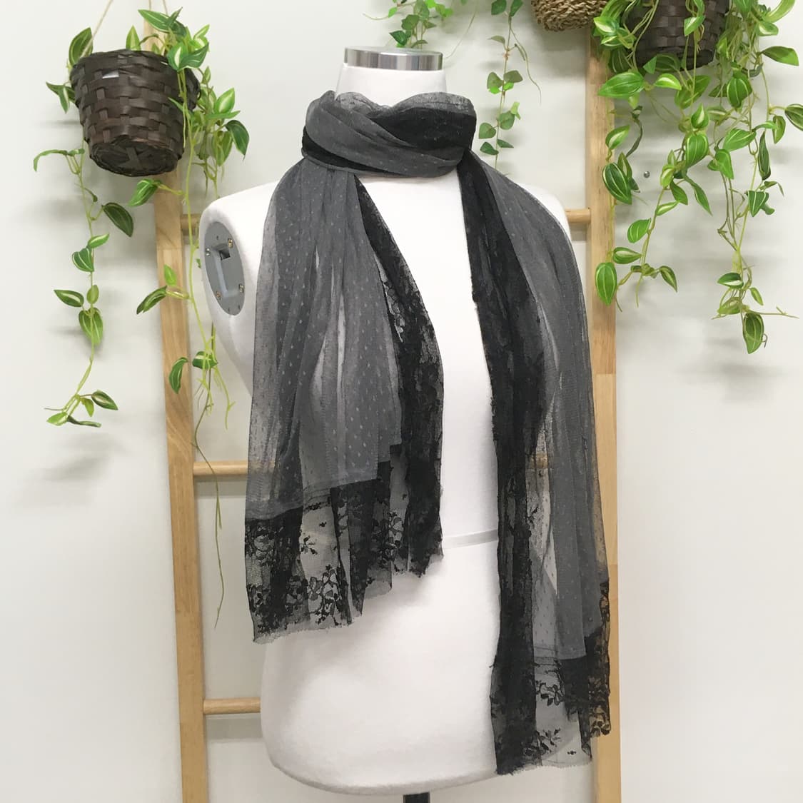 GAP/ 레이스 시스루 스카프 도트스카프 히메갸루스카프  상품이미지2