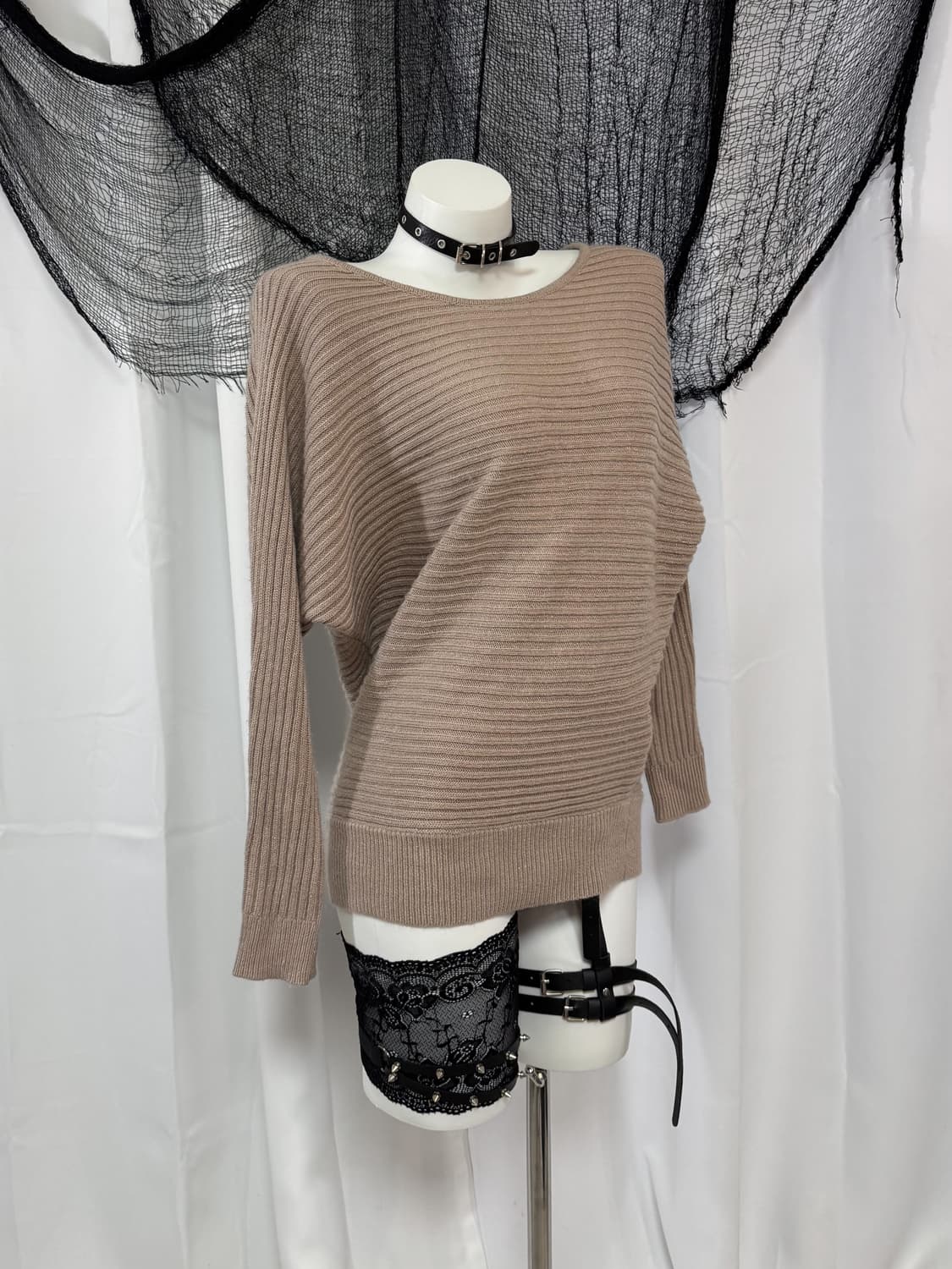 beige glitter knit 상품이미지3