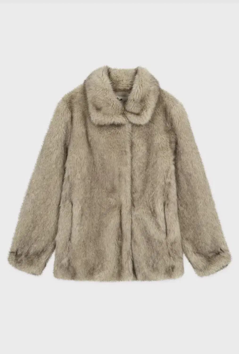 (새상품) 시눈 퍼자켓 heavy mix fur jacket 애쉬브라운 상품이미지2