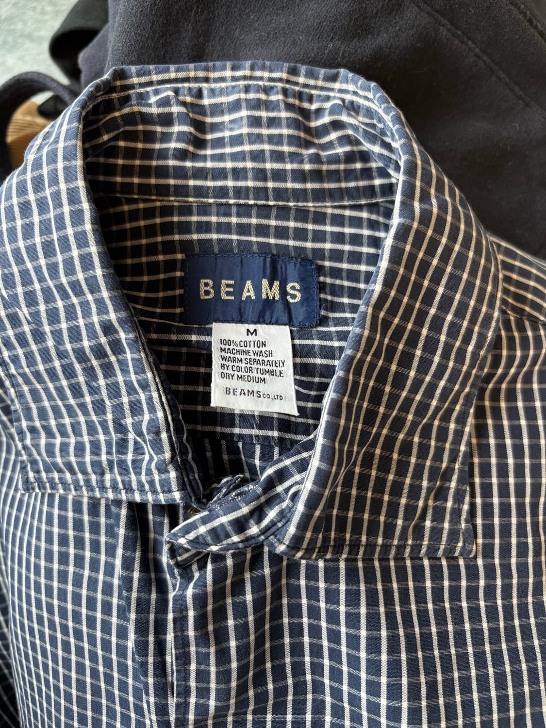 BEAMS check shirt 상품이미지4