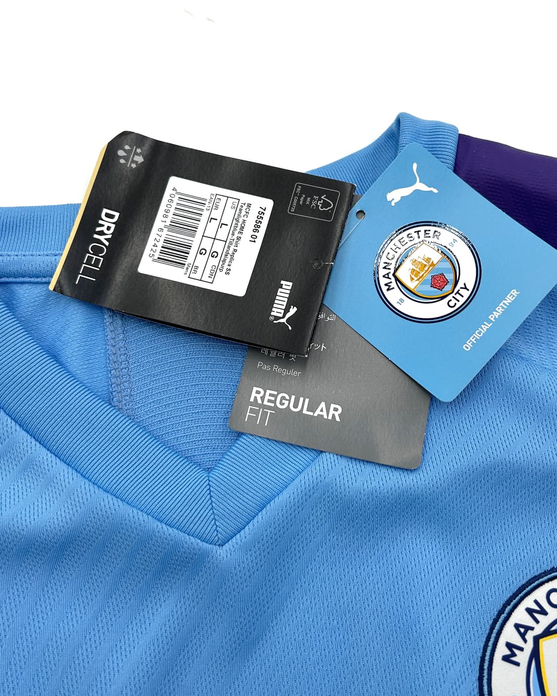 *새상품* 퓨마 19-20 맨체스터 시티 홈 125주년 리그킷 로드리 상품이미지8