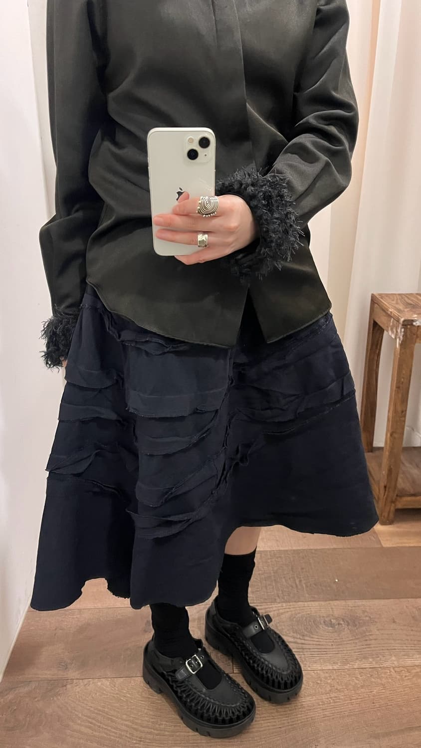 Polyester Fulling Ruffle Skirt 상품이미지4