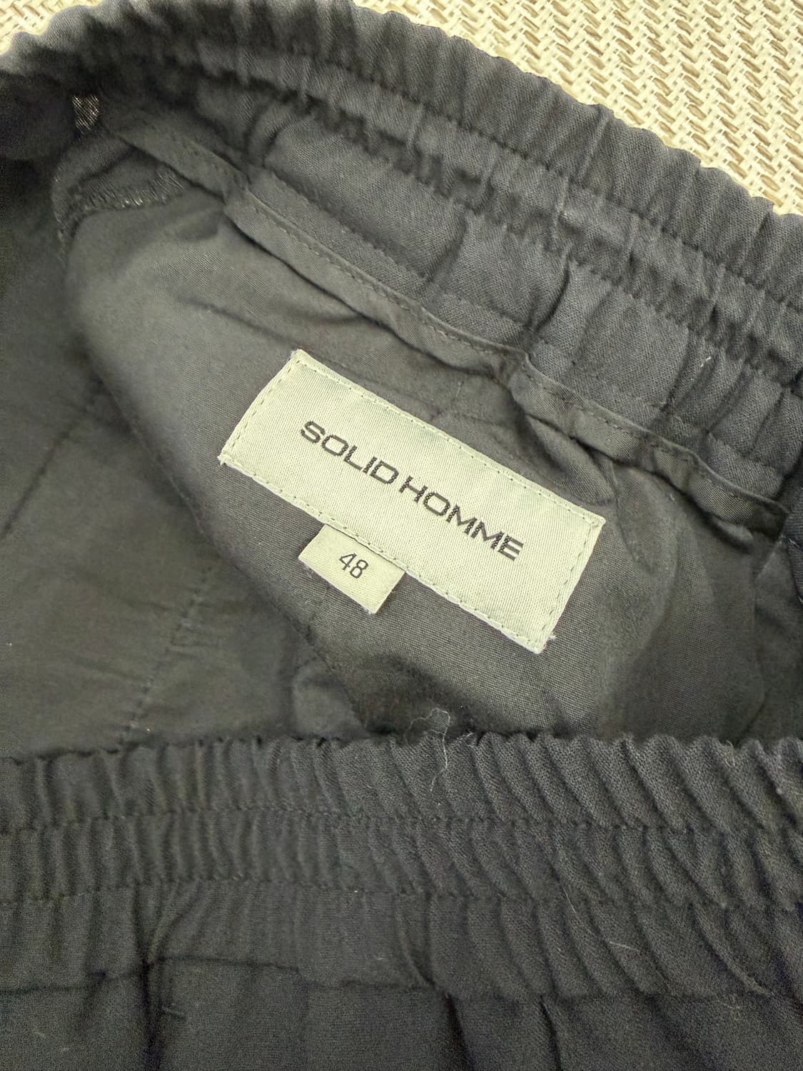 정품) 솔리드옴므 밴딩 슬랙스 팬츠 48 상품이미지6