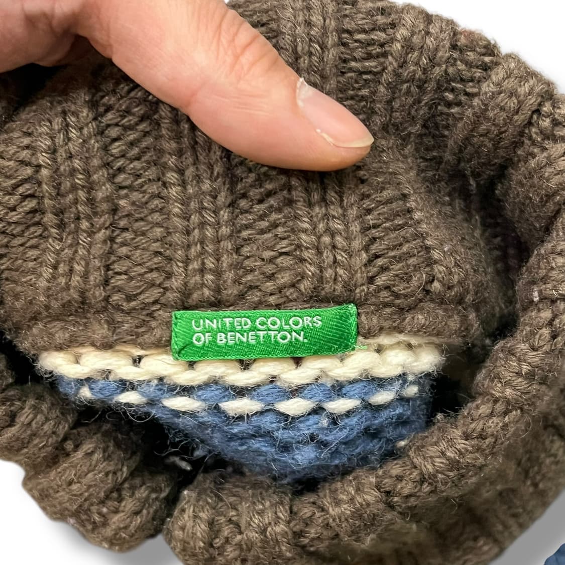  베네통 스트라이프 니트 집업 y14130 상품이미지7