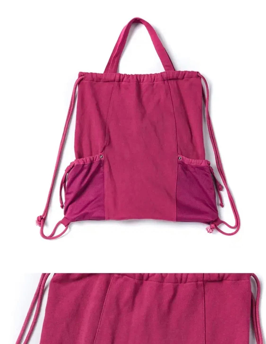 트래블 워크샵 메쉬 짐색 핑크 마젠타 백팩 상품이미지4