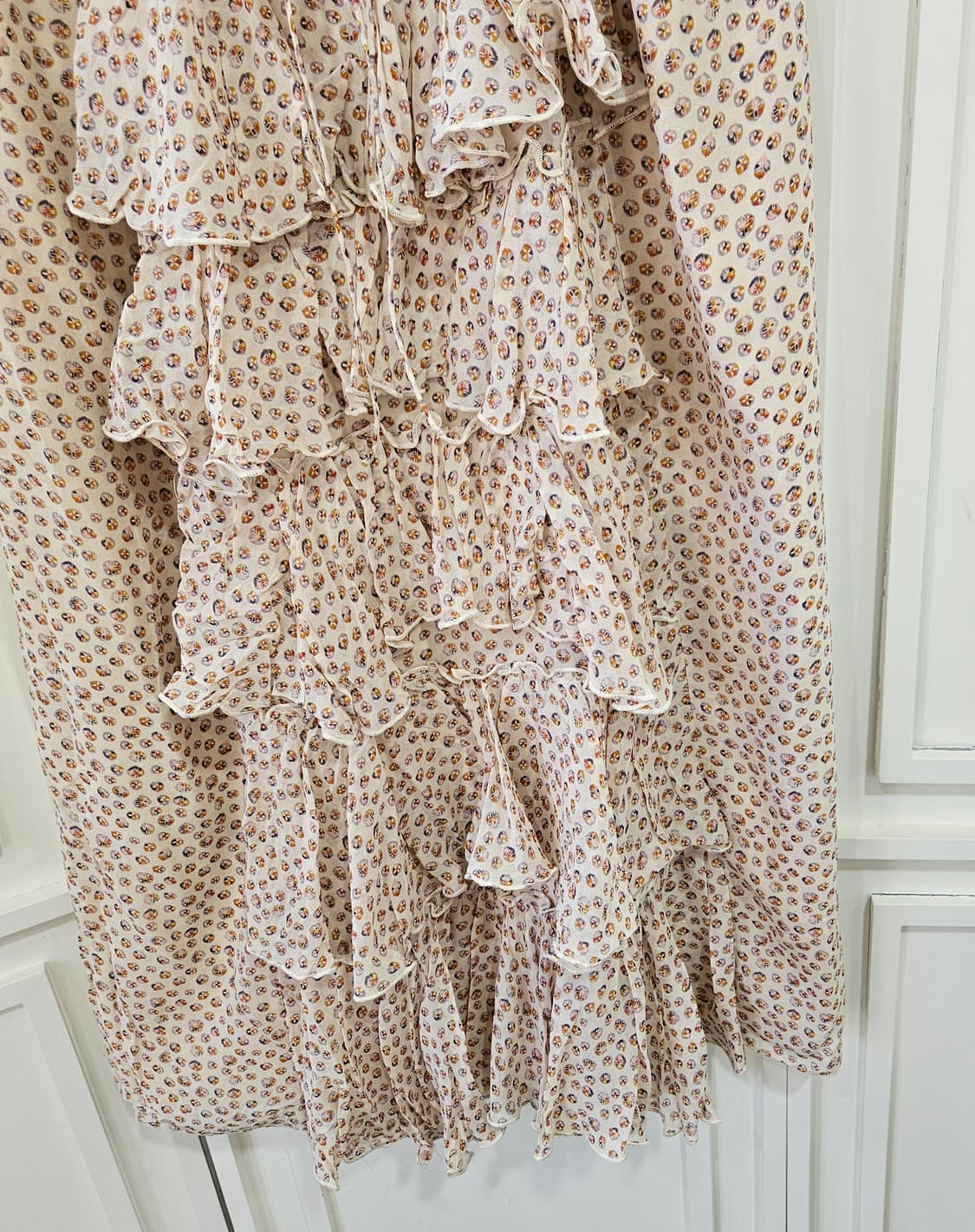 DICE KAYEK실크 프릴 원피스 상품이미지4