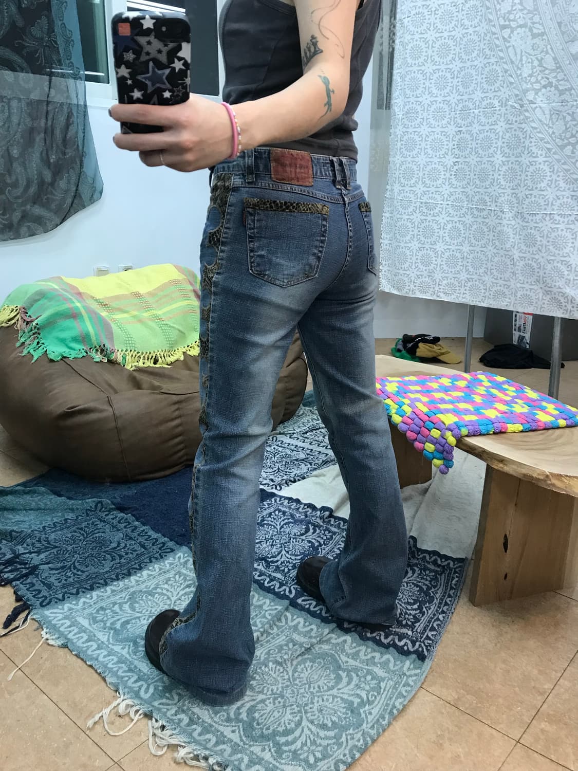 빈티지 여성 디테일 부츠컷 데님팬츠 상품이미지2