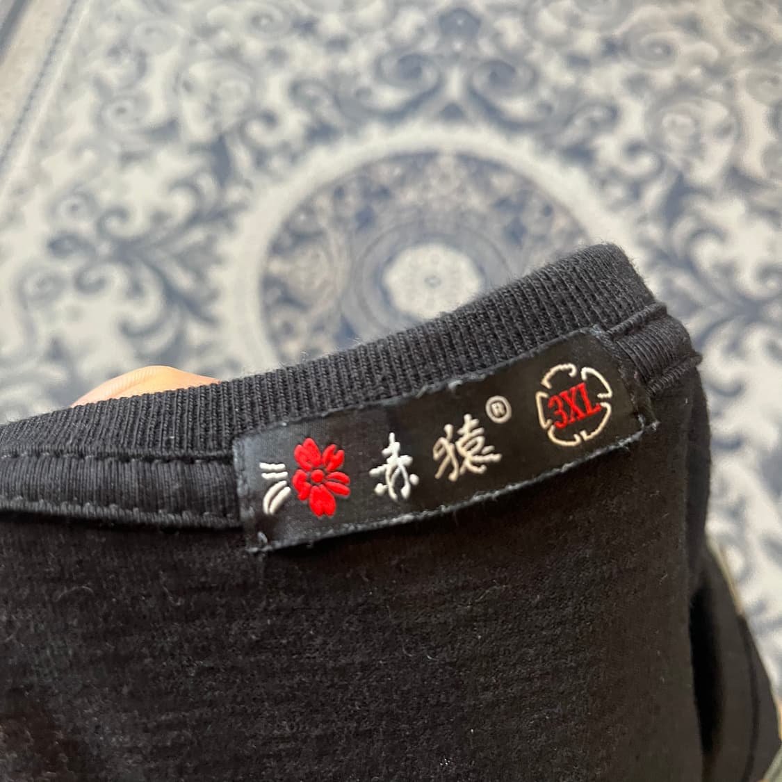 3XL 빈티지 자수 반팔 티/W2413 상품이미지4