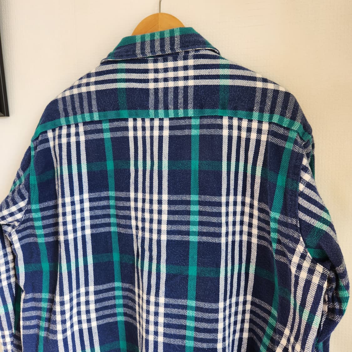 80s Golden key 헤비 플란넬 오픈카라 셔츠(USAmade) 상품이미지7