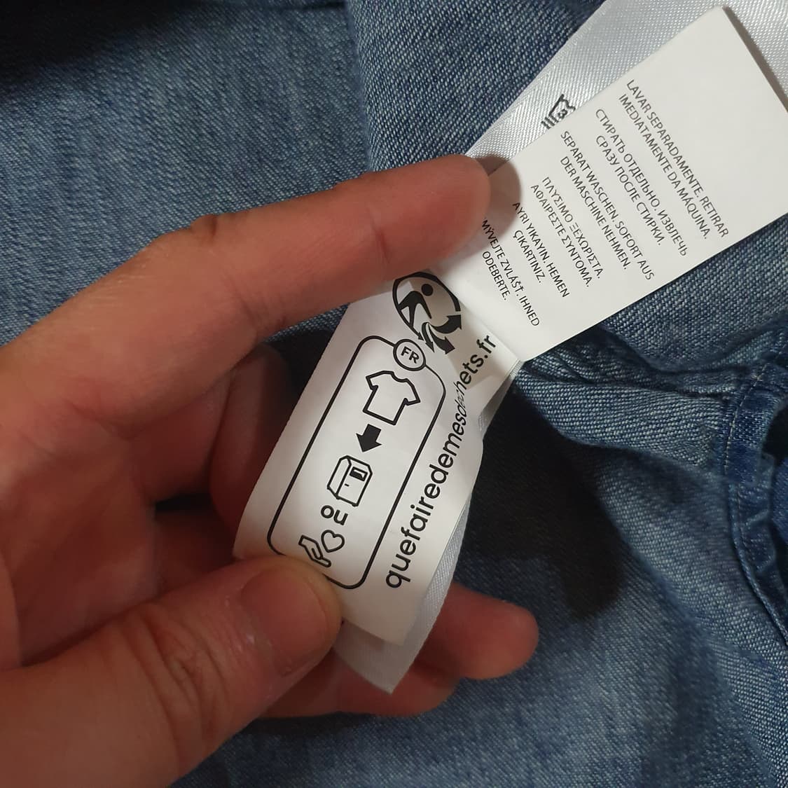 폴로 데님셔츠 M 상품이미지7