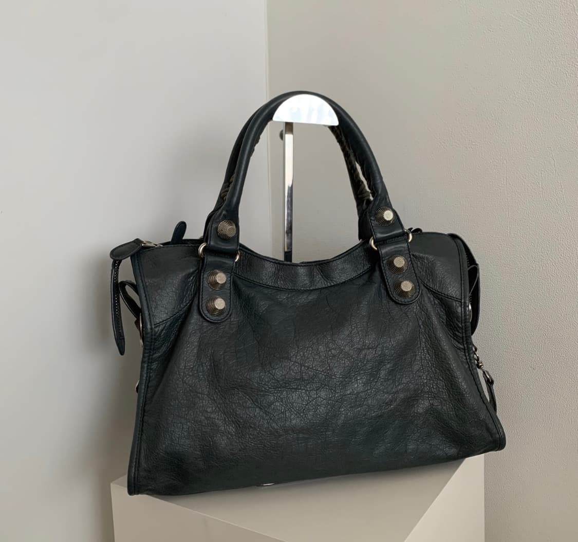 발렌시아가 자이언트 시티백 모터백 다크그레이 상품이미지2