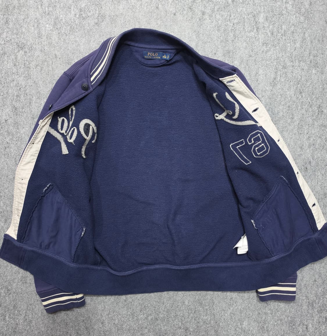 폴로 랄프로렌 RL 67 베이스볼 빈티지 바시티 자켓 M 상품이미지3