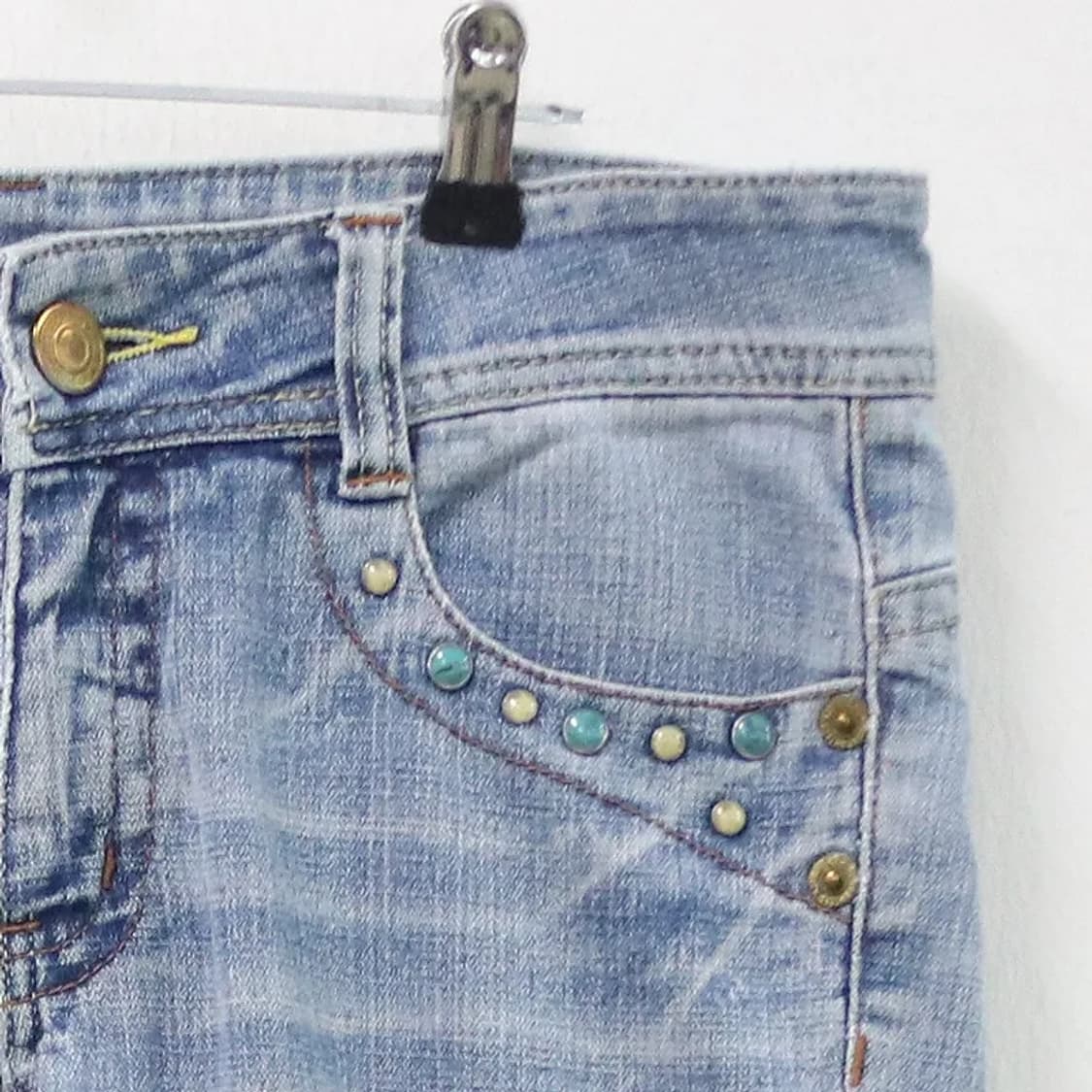 포켓 포인트 데님 팬츠 67123 상품이미지5