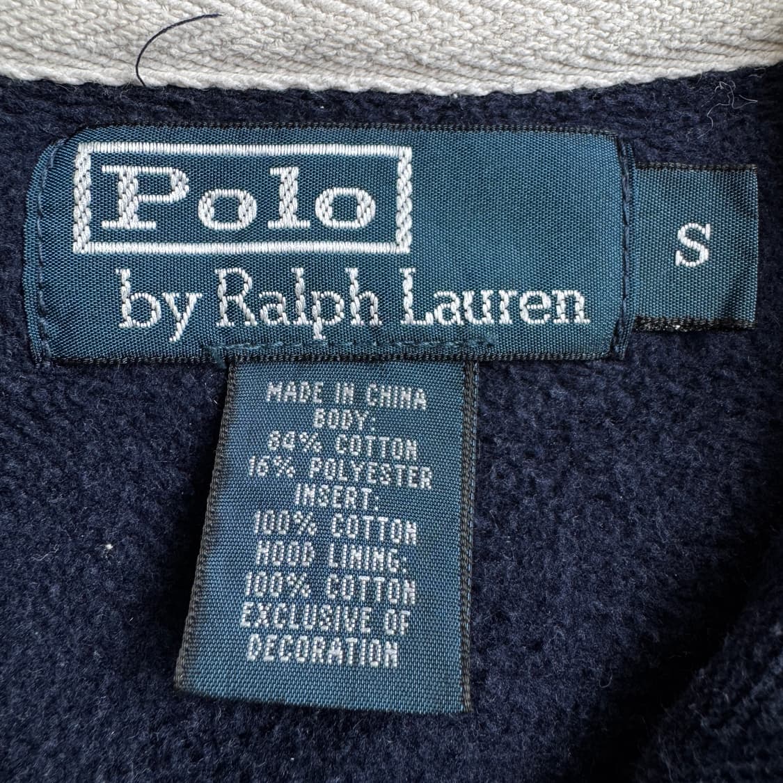 폴로 페이딩 포니 후드집업 네이비 상품이미지4