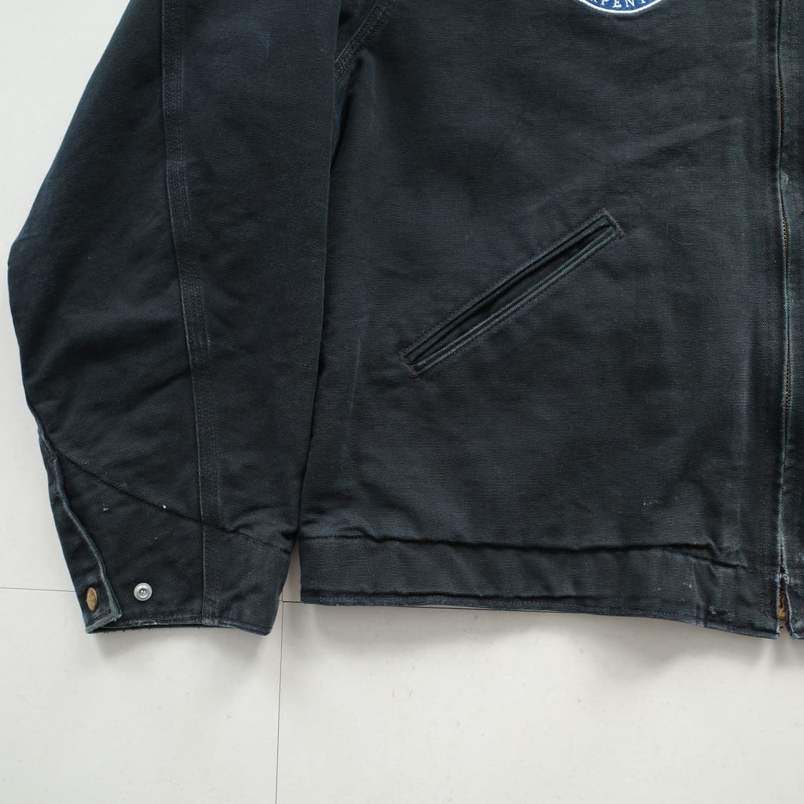 125주년 칼하트 001 블랭킷 워크 자켓 블랙 MADE IN USA 상품이미지4