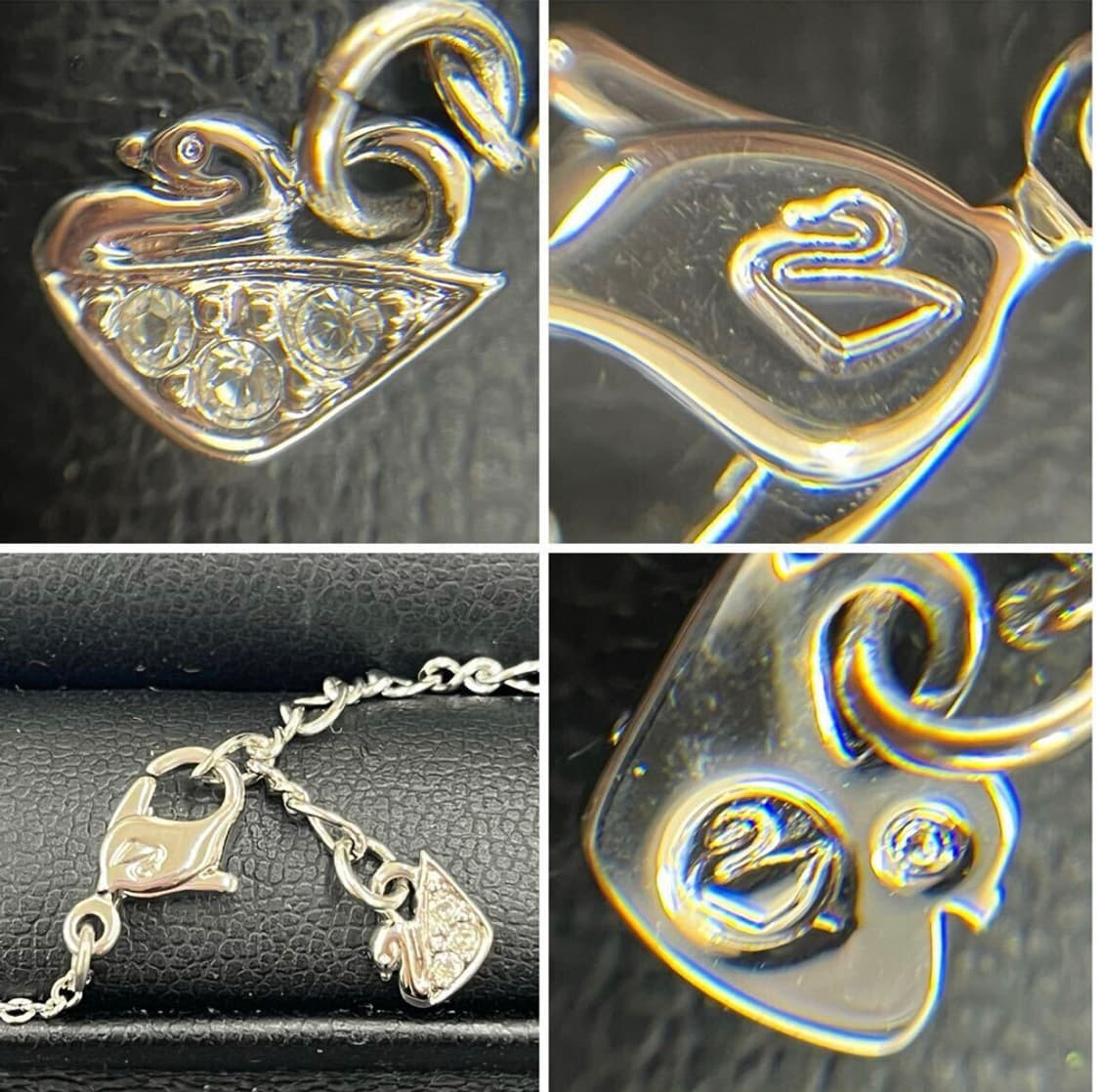 스와로브스키 양면 통통 하트 목걸이 크리스탈 큐빅 네크리스 1809006 상품이미지5