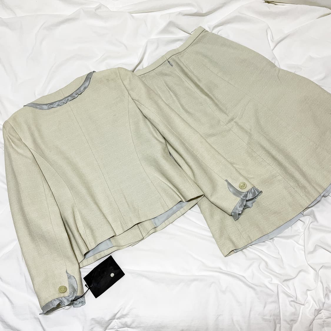 빈티지 ) 베이비블루 레이스 셋업 상품이미지6