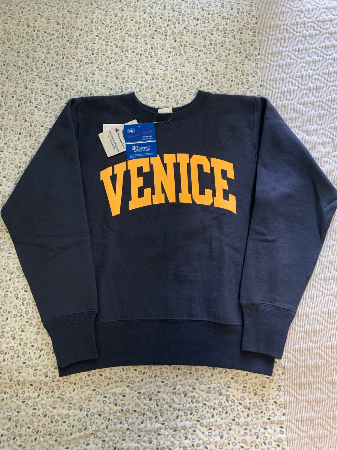 [L] 챔피온 재팬 리버스 위브 크루넥 스웻셔츠 다크 네이비 상품이미지1