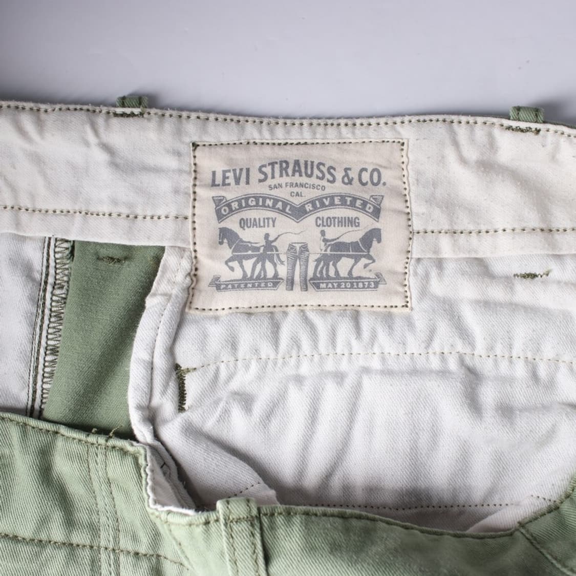 리바이스 올리브 코튼 카고 하프팬츠 상품이미지5