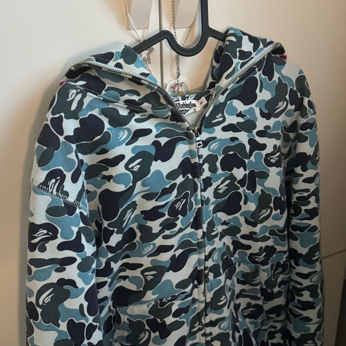 베이프 블루 카모 후드집업 상품이미지2